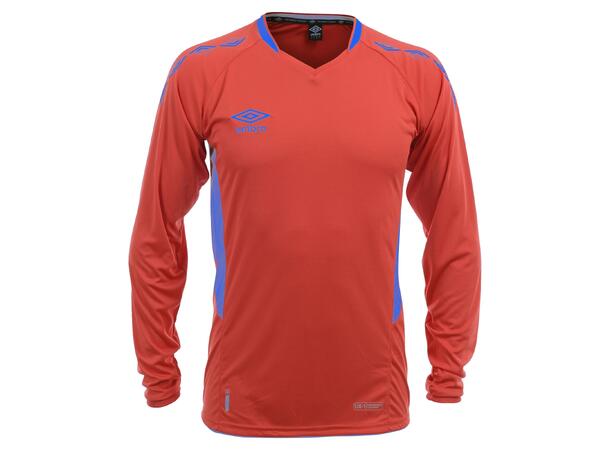 UMBRO UX-1 Jersey LS jr Rød/Blå 140 Flott langermet spillertrøye 